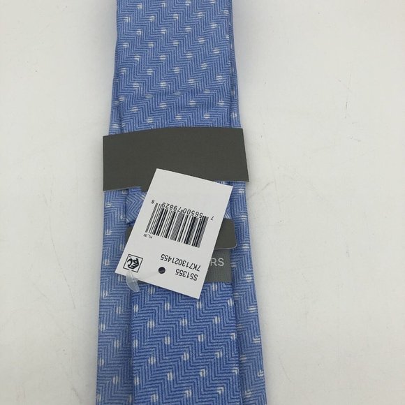 MICHAEL KORS Men's 100% Silk Tie Blue Polka Dot NWT MSRP: $69.50 - Picture 5 of 7